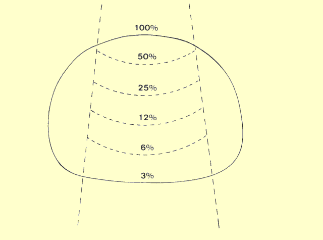 Typical Exposure Pattern (Depth Dose Curves) for an X-Ray Beam Passing through a Patient's Body